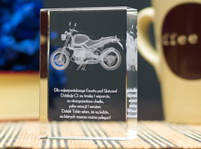 Elegancki prezent dla Mężczyzny • Motocykl 3D ~ średnia statuetka